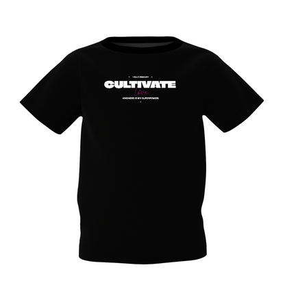 Cultivate Black Kids T-Shirt  Bold Print in Kids Clothes