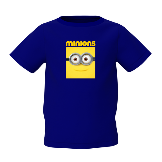 Minions Cartoon Graphic Kid’s Blue Printed T-Shirt