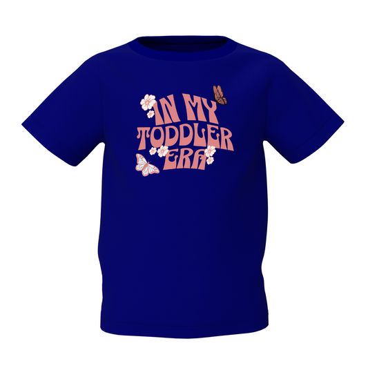 Toddler Era Blue Kids T-Shirt  Fun Graphic in Kids Clothes