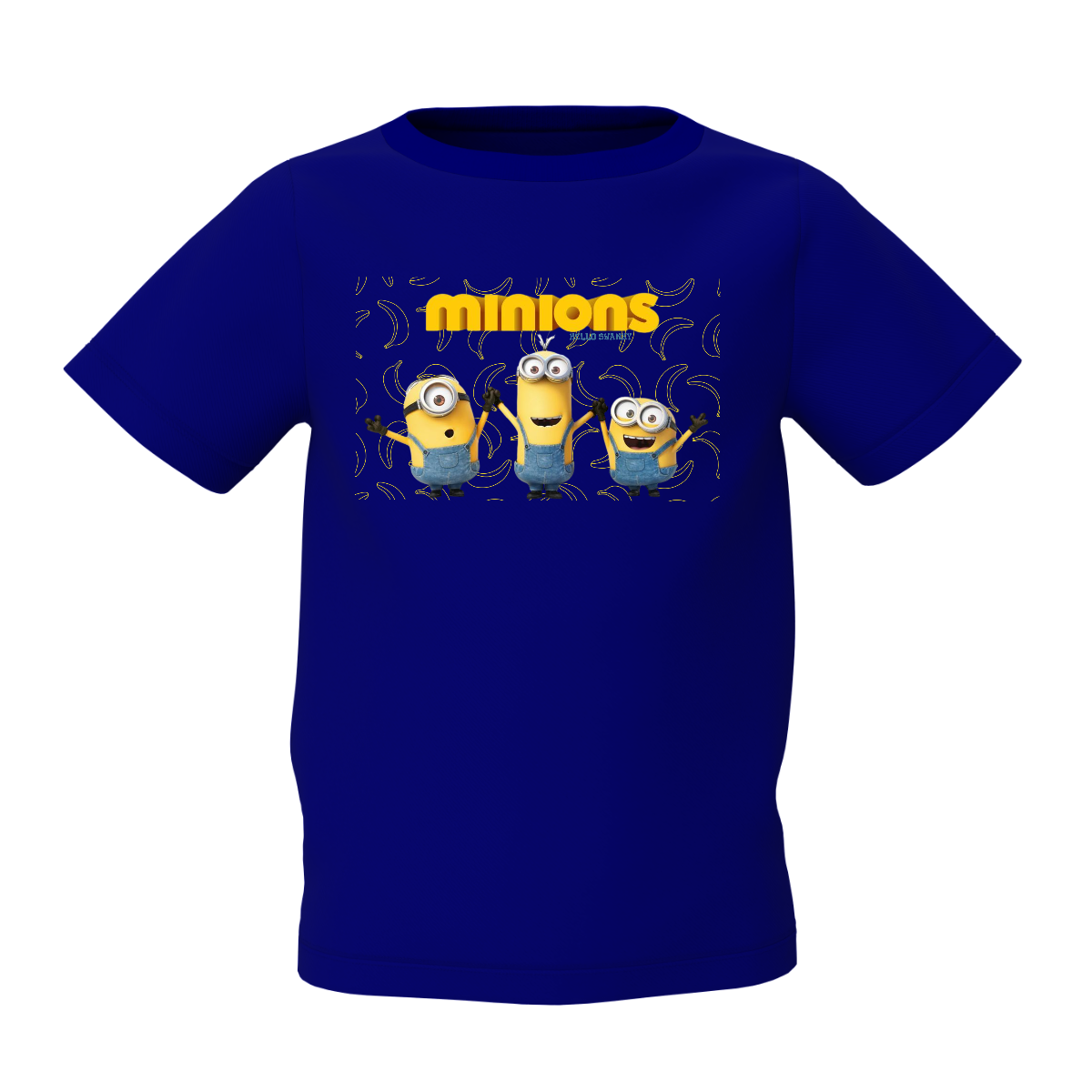 Minions Graphic Kid’s Blue Printed T-Shirt for Kids Wears