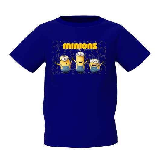 Minions Graphic Kid’s Blue Printed T-Shirt for Kids Wears