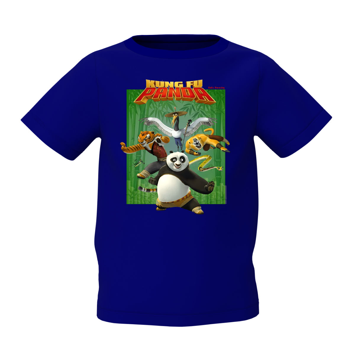 Kung Fu Panda Graphic Kid’s Blue Printed T-Shirt