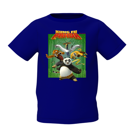 Kung Fu Panda Graphic Kid’s Blue Printed T-Shirt