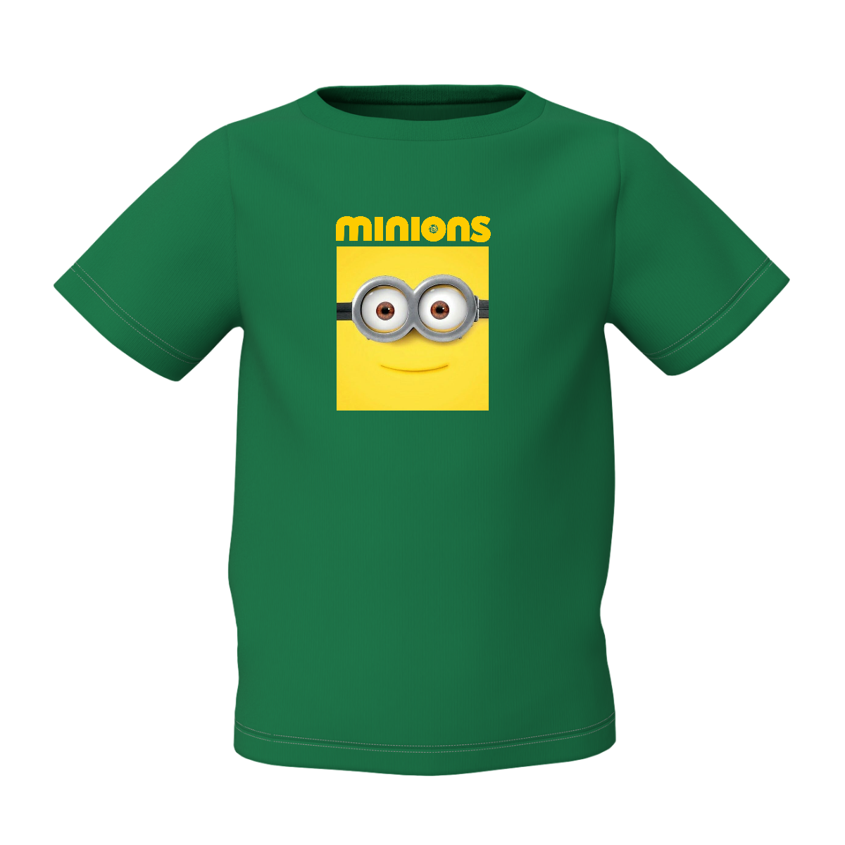 Minions Cartoon Graphic Kids Green Printed T-Shirt Style