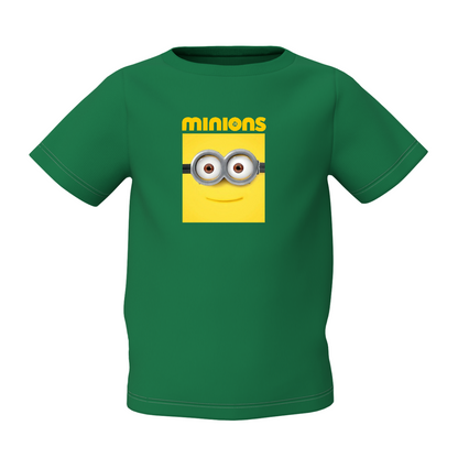 Minions Cartoon Graphic Kids Green Printed T-Shirt Style