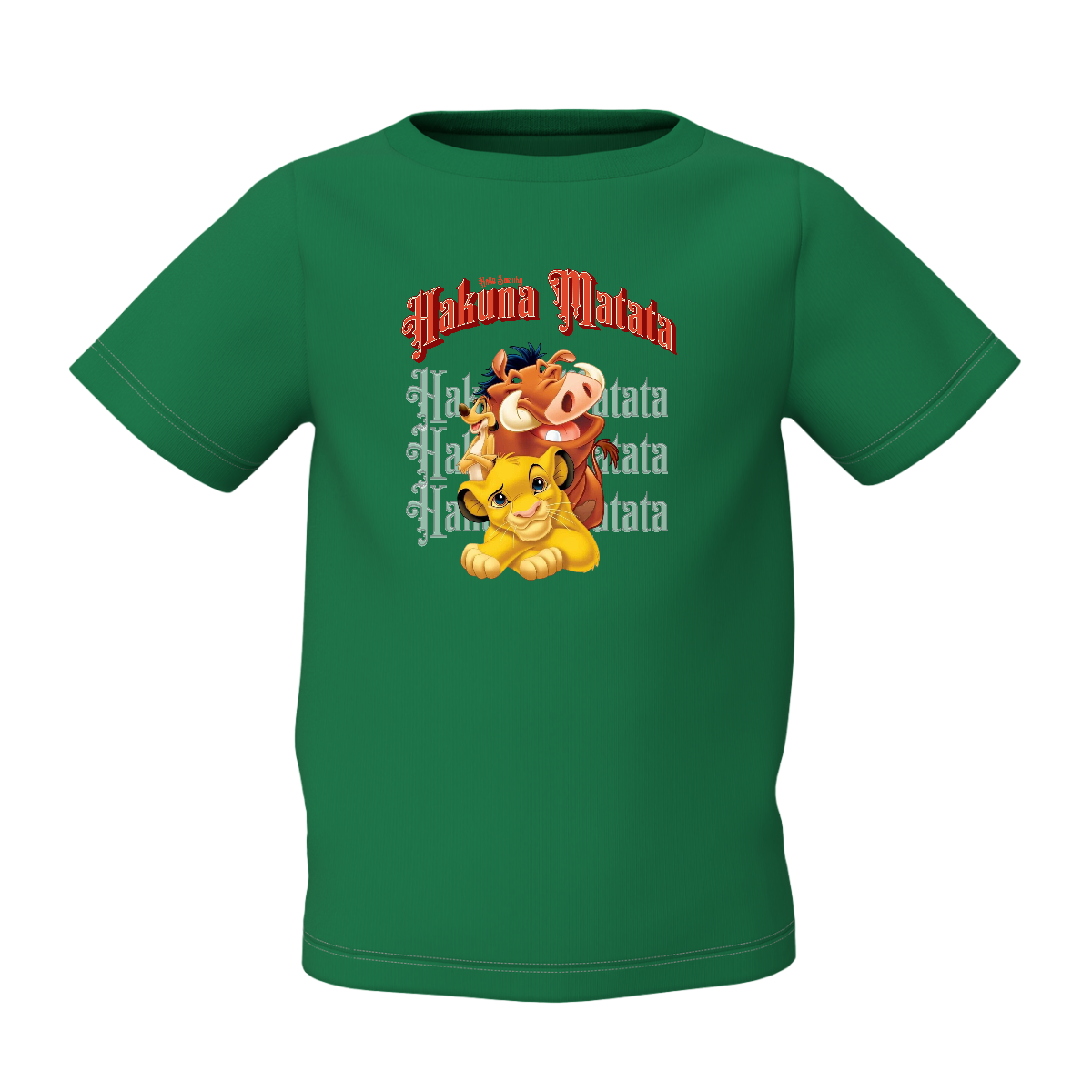 Hakuna Matata Green Kids T-Shirt  Fun Print in Kids Clothes