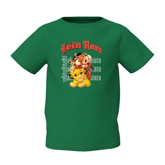 Hakuna Matata Green Kids T-Shirt  Fun Print in Kids Clothes