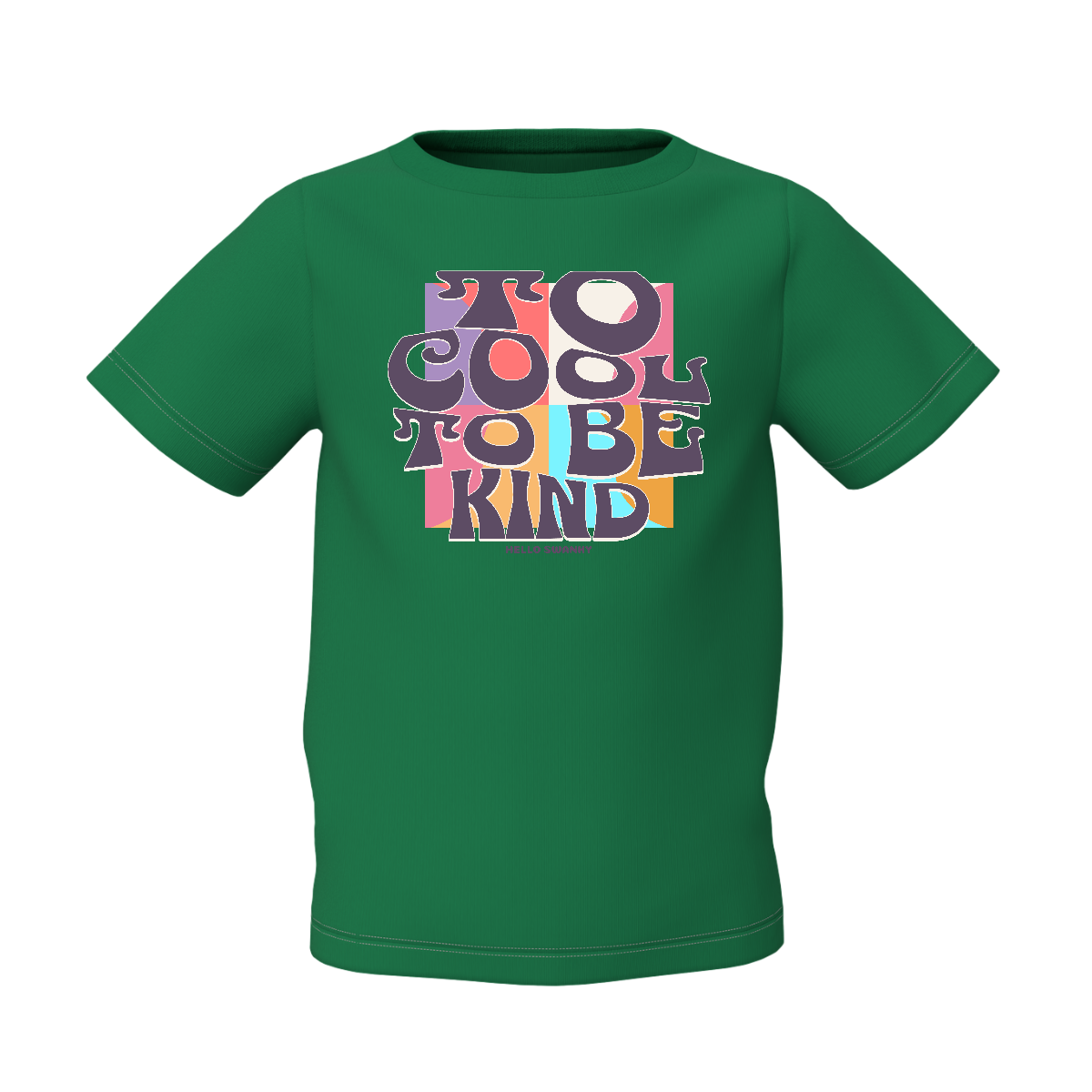 Be Kind Graphic Kid’s Green Printed T-Shirt Trendy Kids Tee