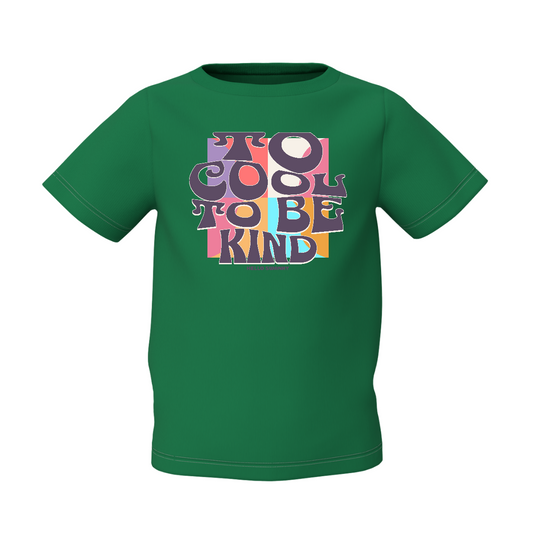 Be Kind Graphic Kid’s Green Printed T-Shirt Trendy Kids Tee