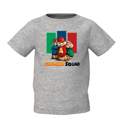 Chipmunk Graphic Kids Grey T Shirt Stylish Casual Wear