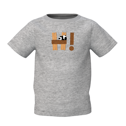Panda Graphic Kid’s Grey Printed T-Shirt – Fun & Stylish Wear
