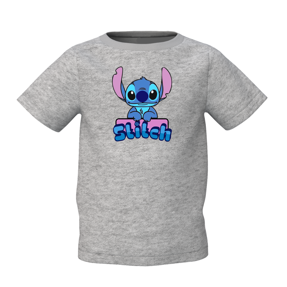 Stitch Cartoon Graphic Kid’s Grey Printed T-Shirt Kids Wear