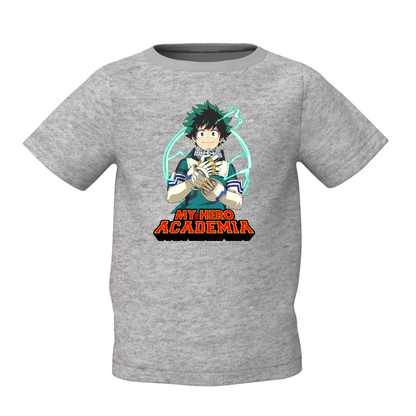 My Hero Graphic Kid’s Grey Printed T-Shirt Stylish & Comfortable