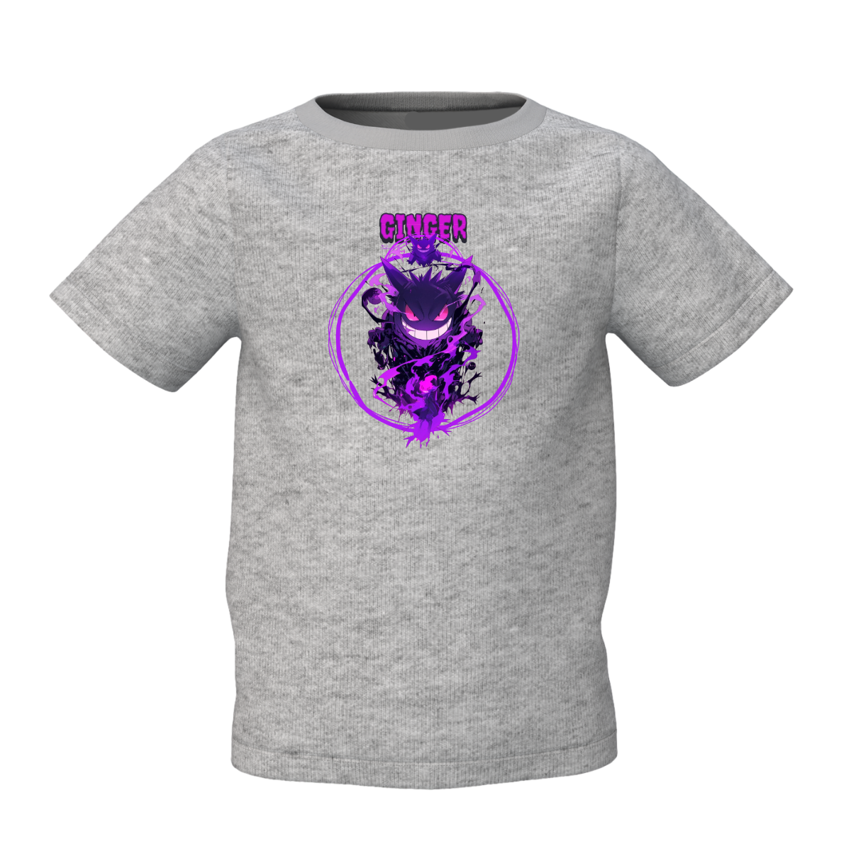 Ginger Graphic Kid’s Grey Printed T-Shirt – Trendy Kids Wear