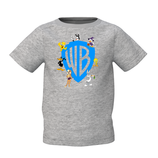 WB Graphic Kid’s Grey Printed T-Shirt