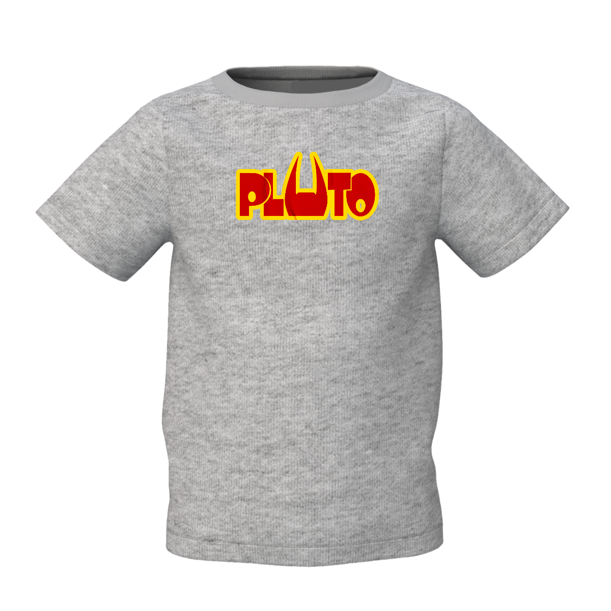 Pluto Graphic Kid’s Grey Round Neck Printed T-Shirt