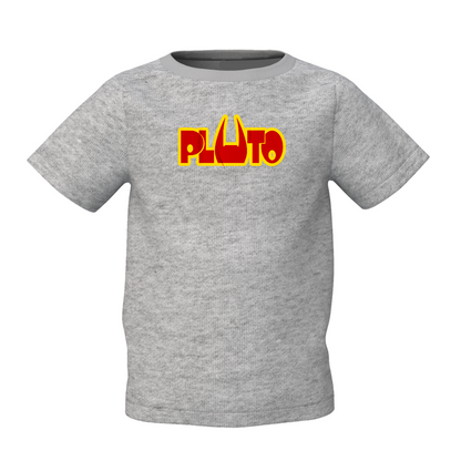 Pluto Graphic Kid’s Grey Round Neck Printed T-Shirt