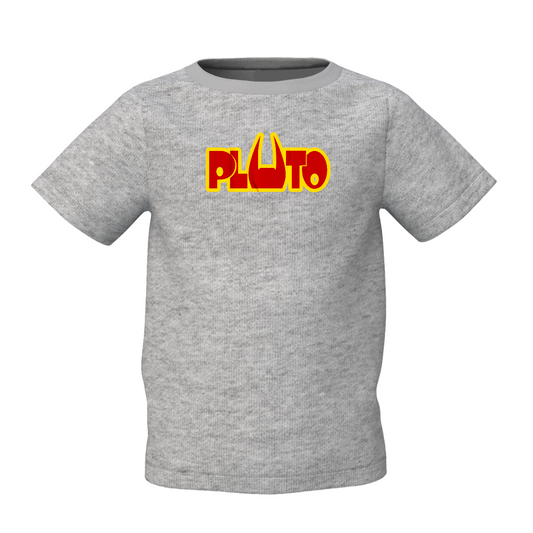 Pluto Graphic Kid’s Grey Round Neck Printed T-Shirt