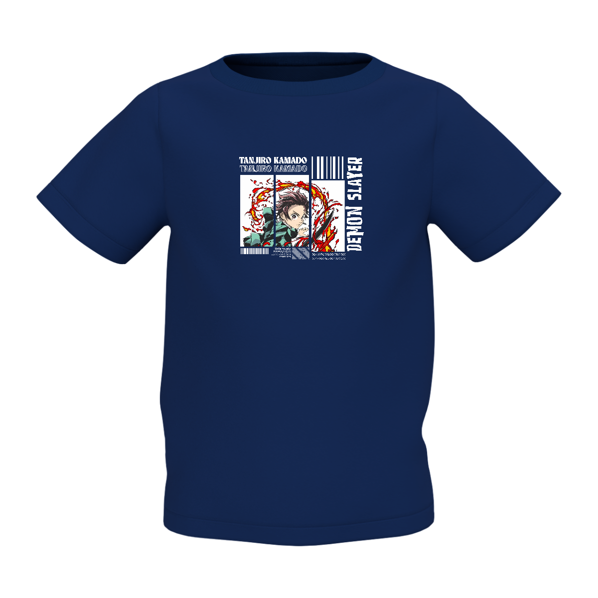 Demon Slayer Cartoon Graphic Yellow Kids T-Shirt Online Stylish