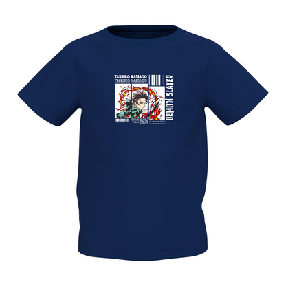 Demon Slayer Cartoon Graphic Yellow Kids T-Shirt Online Stylish