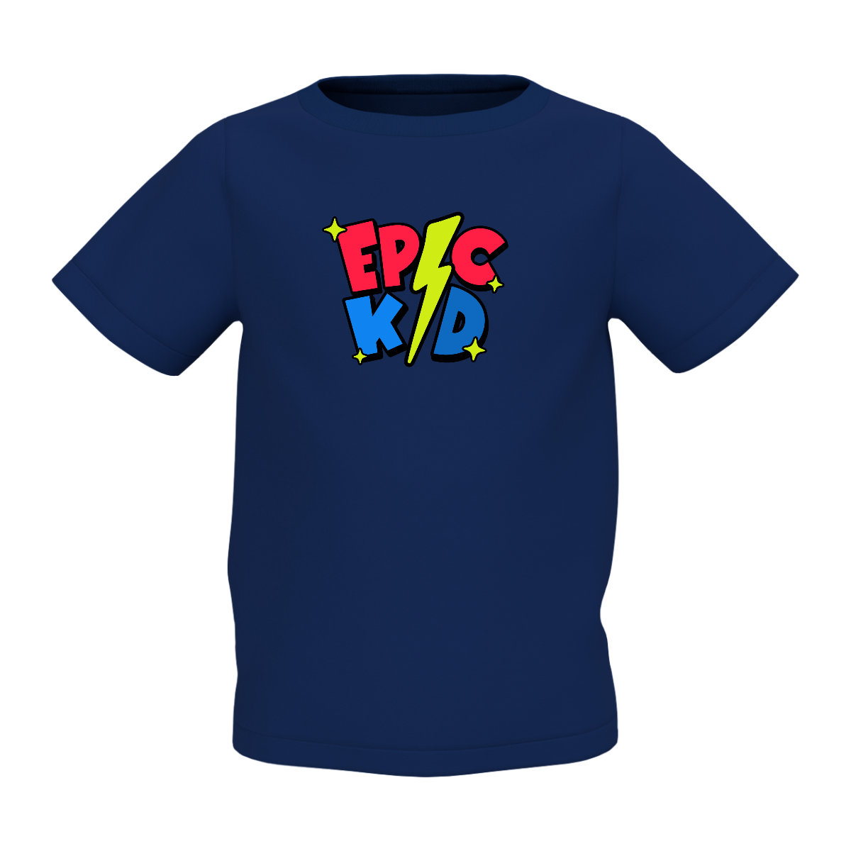 Epic Kid Graphic Kid’s Navy Blue Round Neck Printed T-Shirt