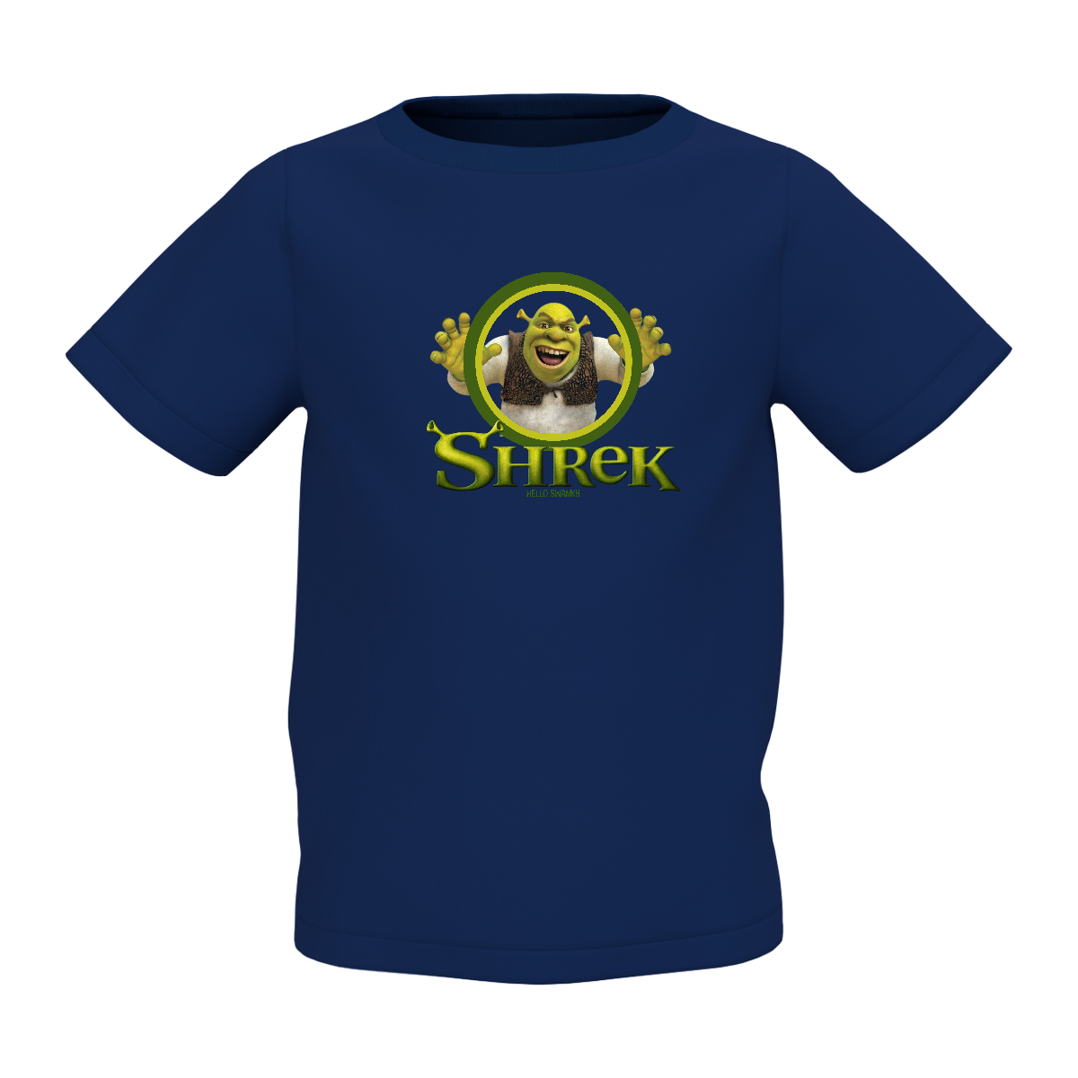 Shrek Cartoon Graphic Kid’s Navy Blue Printed T-Shirt