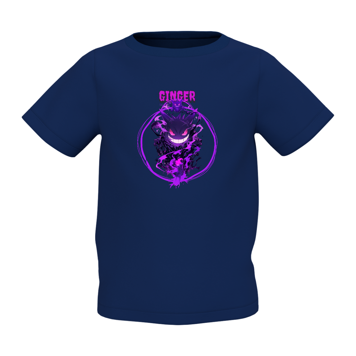 Buy Ginger Graphic Kid’s Navy Blue Printed T-Shirt – Trendy Wear