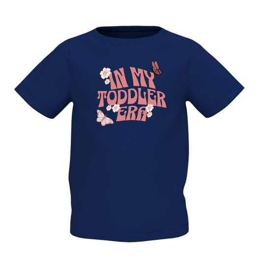 Toddler Era Graphic Kid’s Navy Blue Printed T-Shirt Cotton Wear
