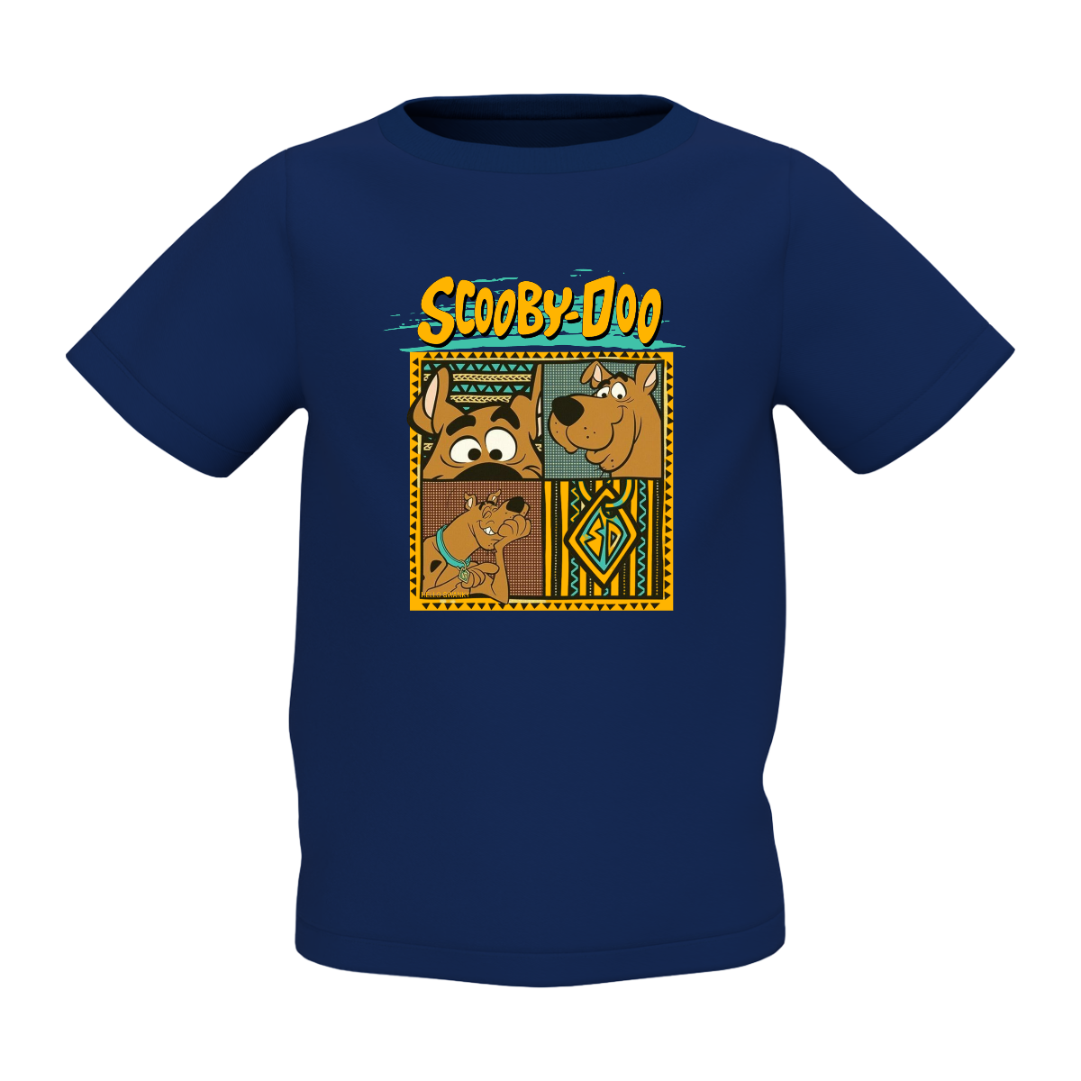 Scooby Doo Graphic Kids Navy Blue Printed T-Shirt Cute Cartoon