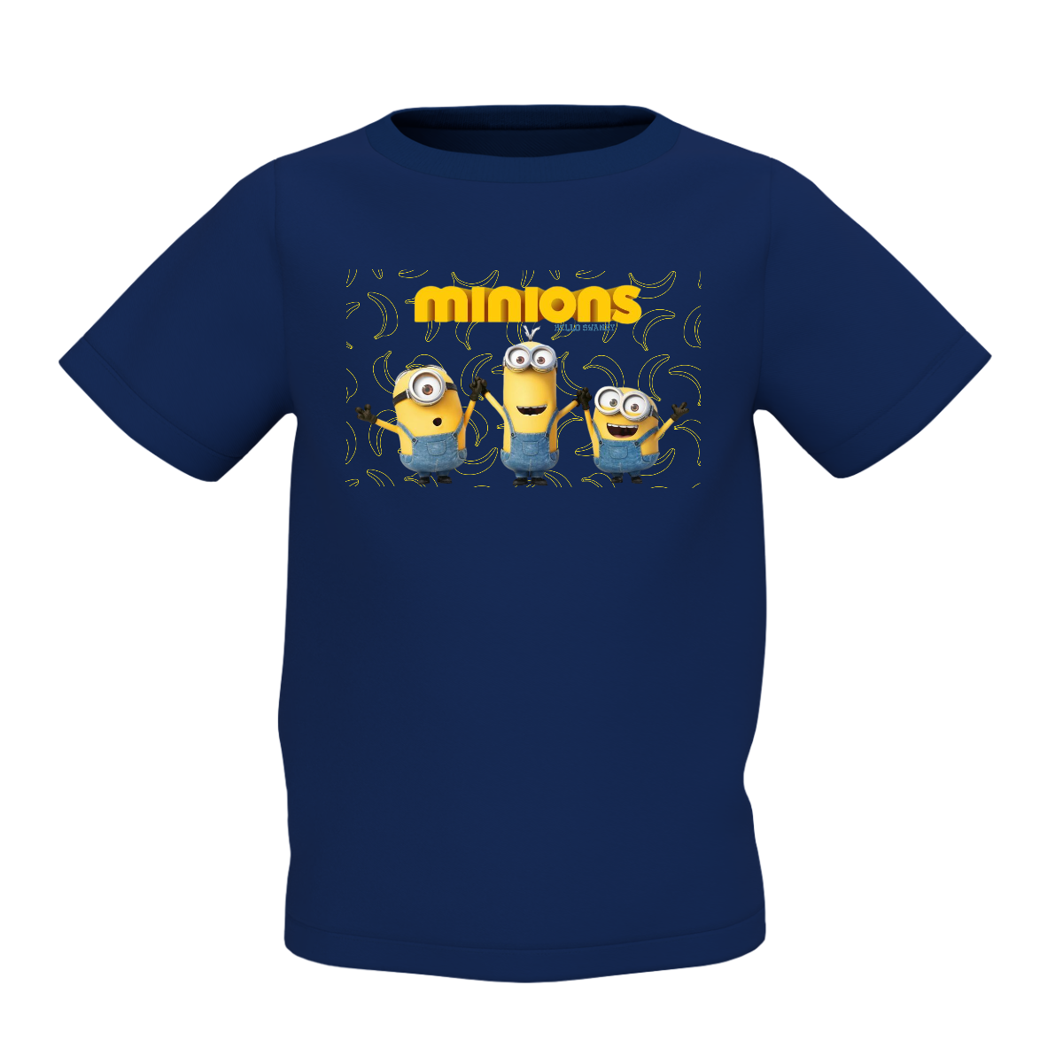Minions Graphic Kid’s Navy Blue Printed T-Shirt for Kids Wears