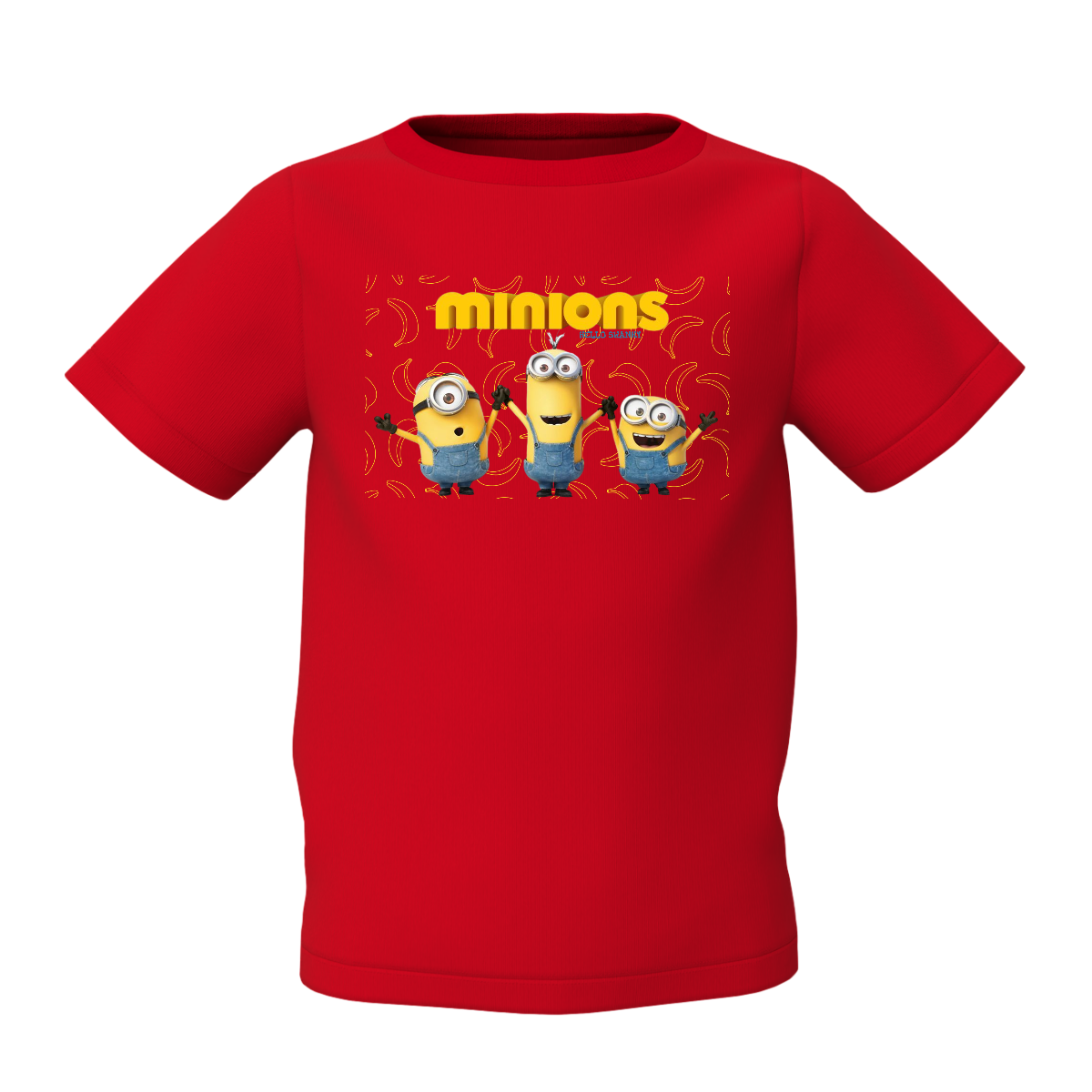 Minions Graphic Kid’s Red Printed T-Shirt for Kids Wears