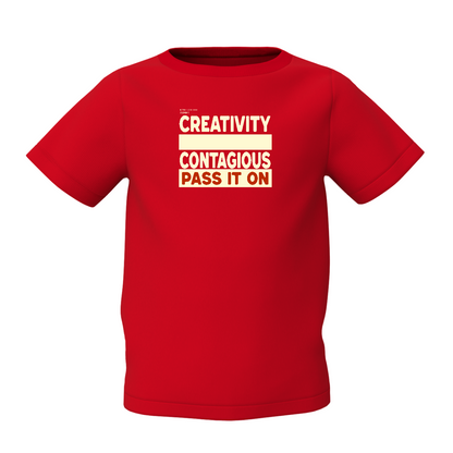 Pass It On Graphic Kid’s Red Printed T-Shirt – Fun & Stylish