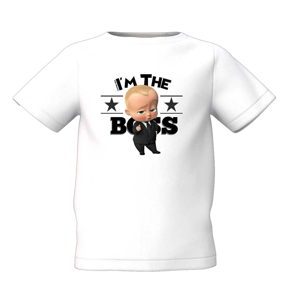 I Am Boss Graphic Kid’s White Printed T-Shirt Stylish Design