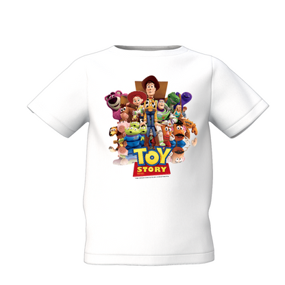 Toy Story White Kids T-Shirt  Fun Cartoon in Kids Clothes