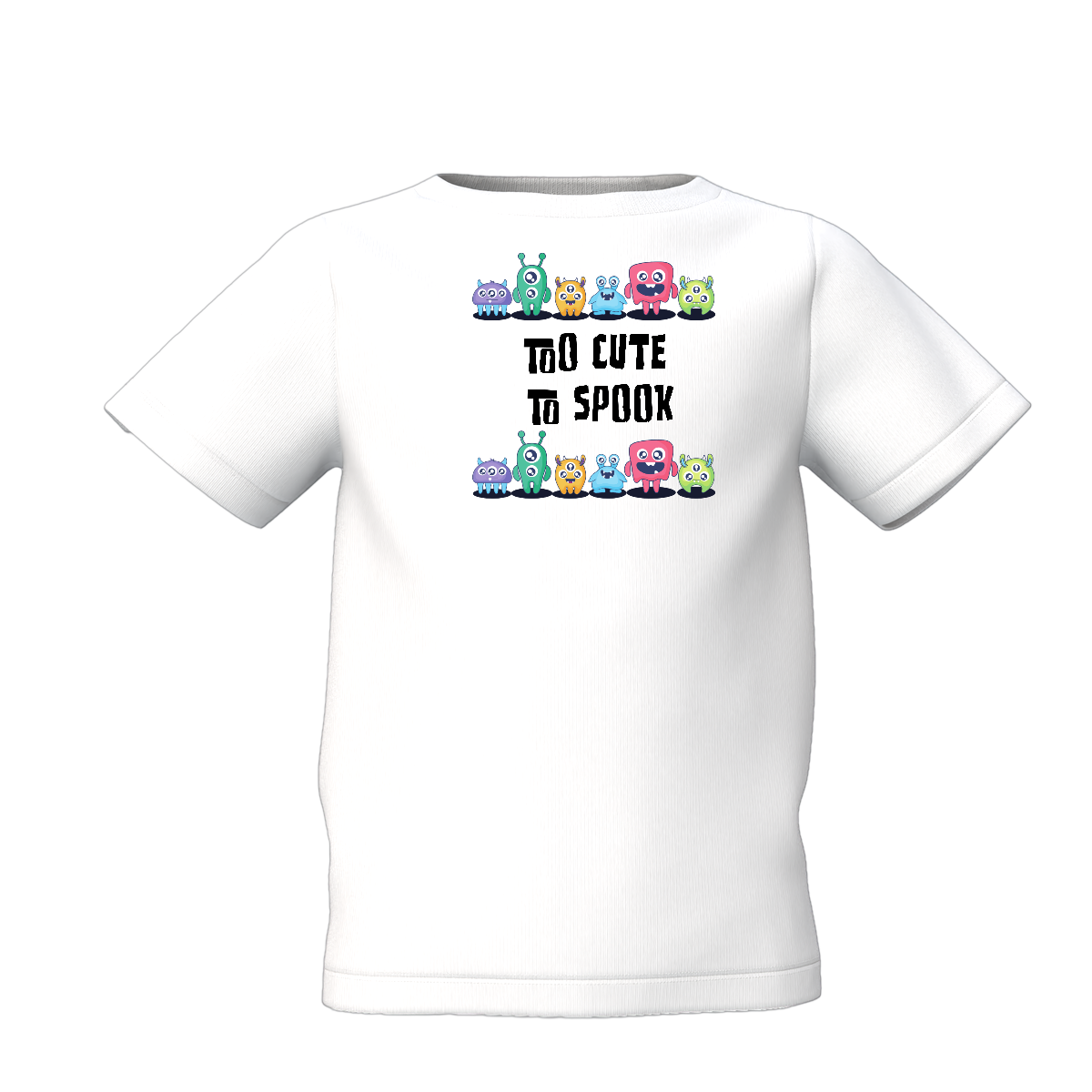 To Cute Graphic Kid’s White Printed T-Shirt Soft Cotton Casual