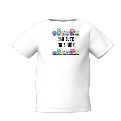 To Cute Graphic Kid’s White Printed T-Shirt Soft Cotton Casual