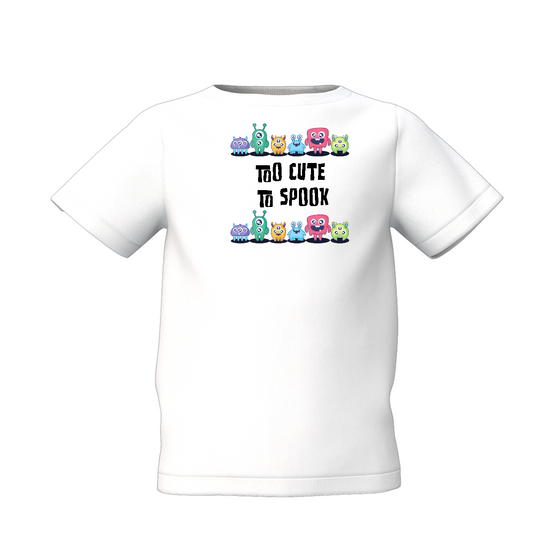 To Cute Graphic Kid’s White Printed T-Shirt Soft Cotton Casual