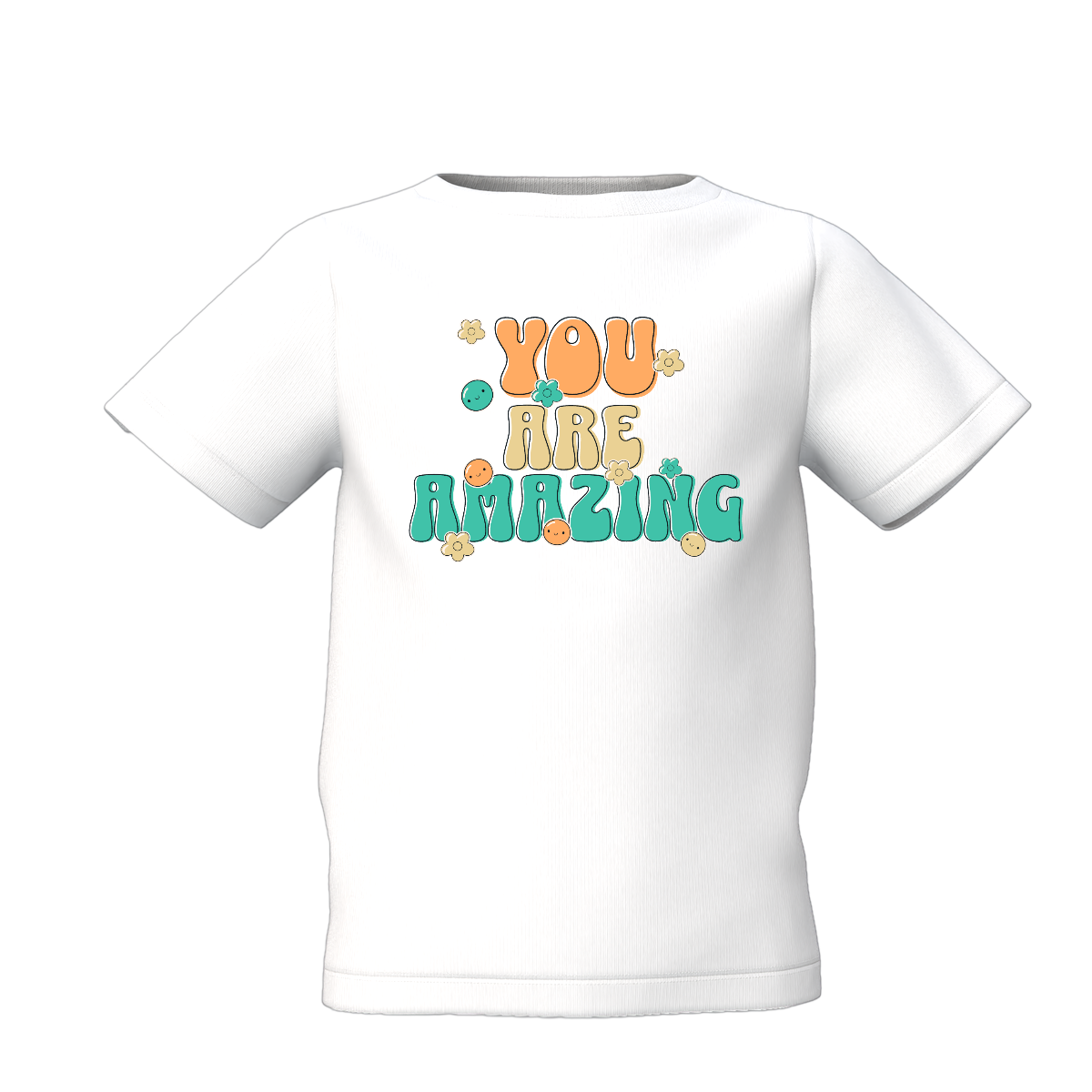 You Are Amazing Kid's White Printed T-Shirt