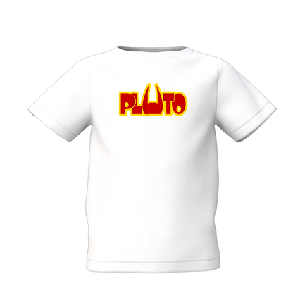 Pluto Graphic Kid’s White Round Neck Printed T-Shirt