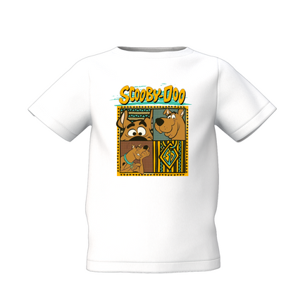 Scooby Doo Graphic Kids White Printed T-Shirt Cute Cartoon