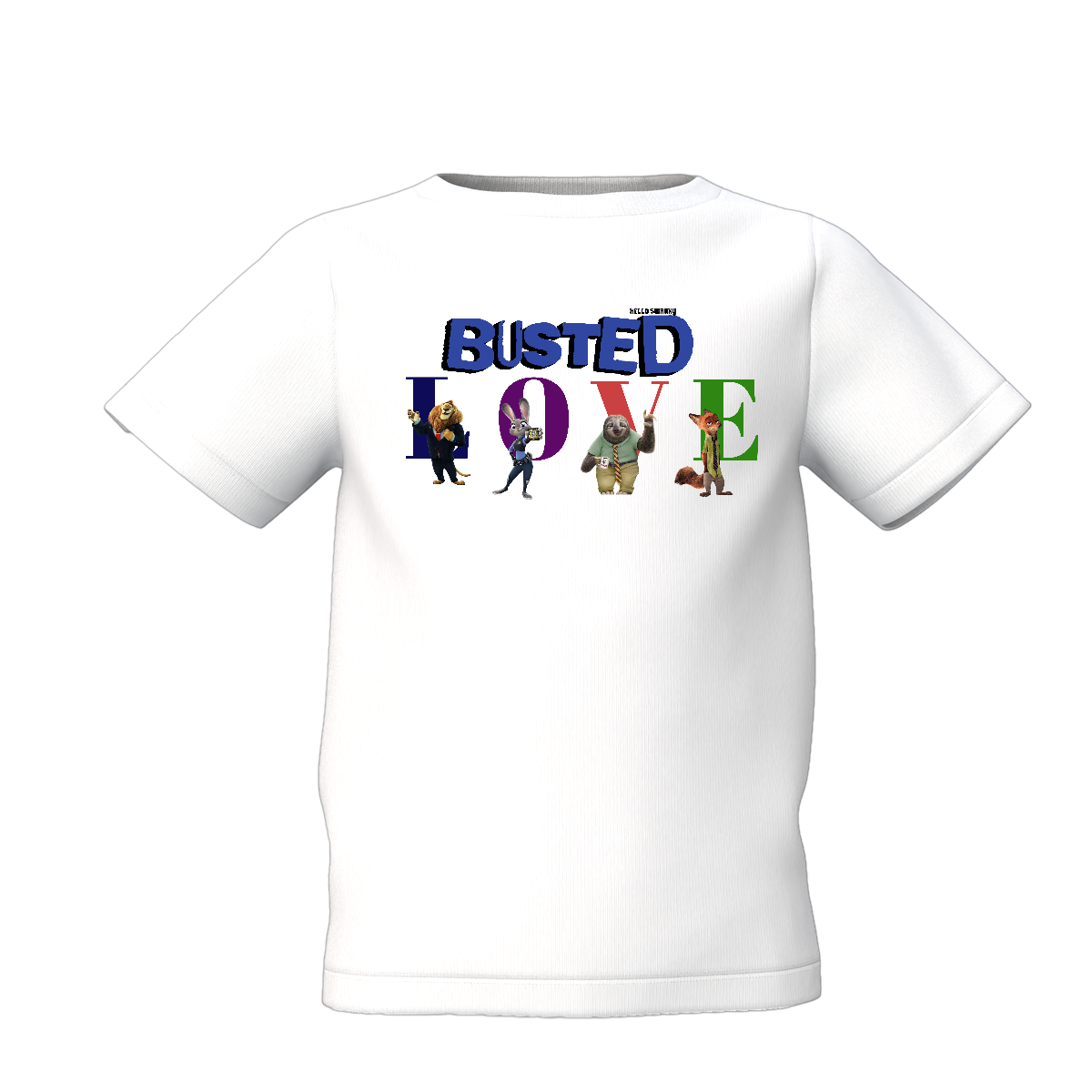 Busted Love Graphic Kids White Printed T-Shirt Casual Wear
