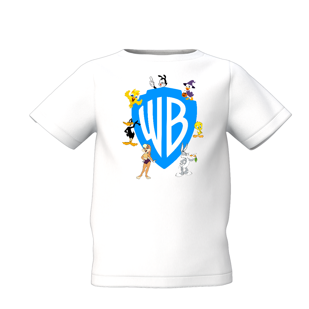 WB Kid’s White Printed T-Shirt for Daily Casual Wear Style