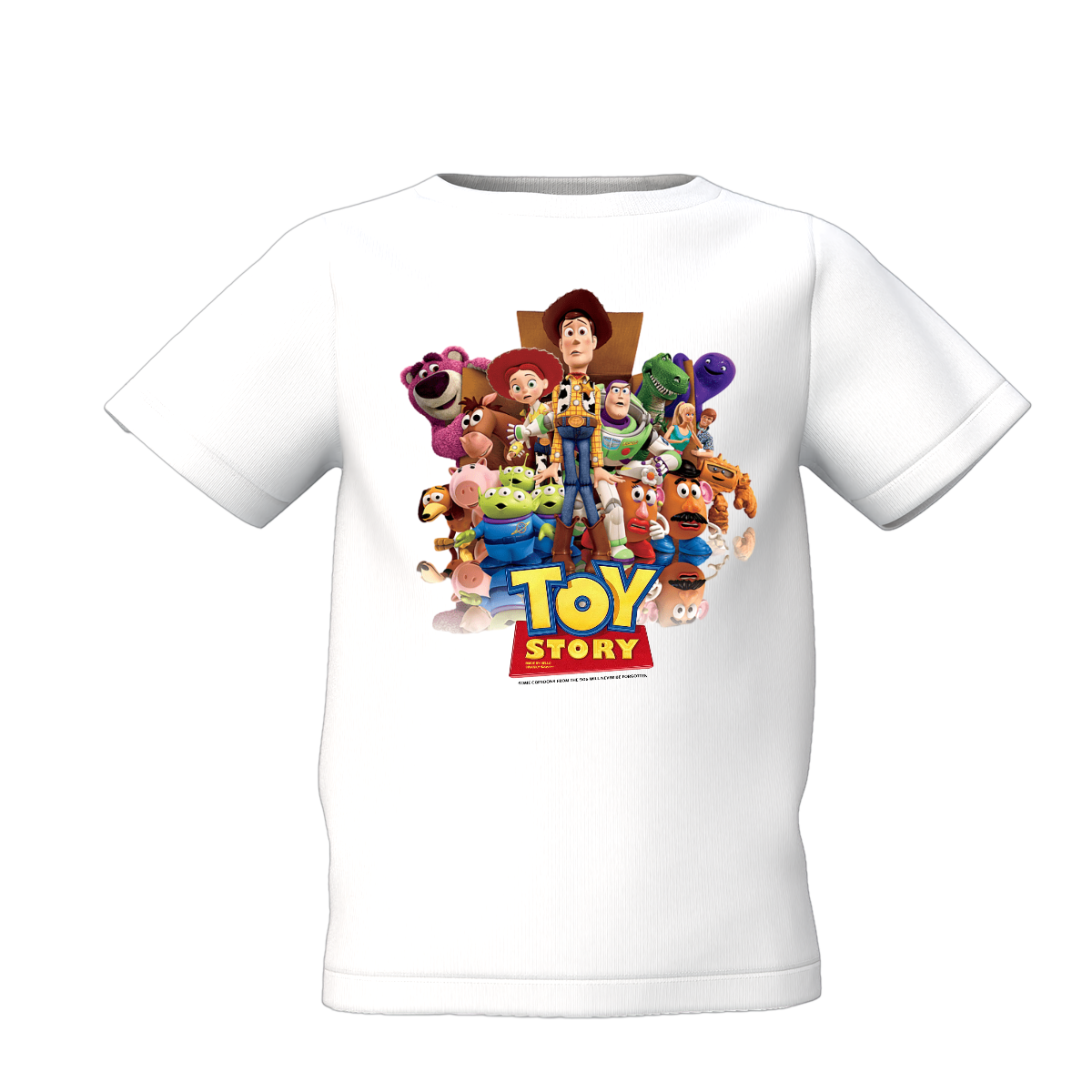 Toy Story White Kids T-Shirt  Fun Cartoon in Kids Clothes