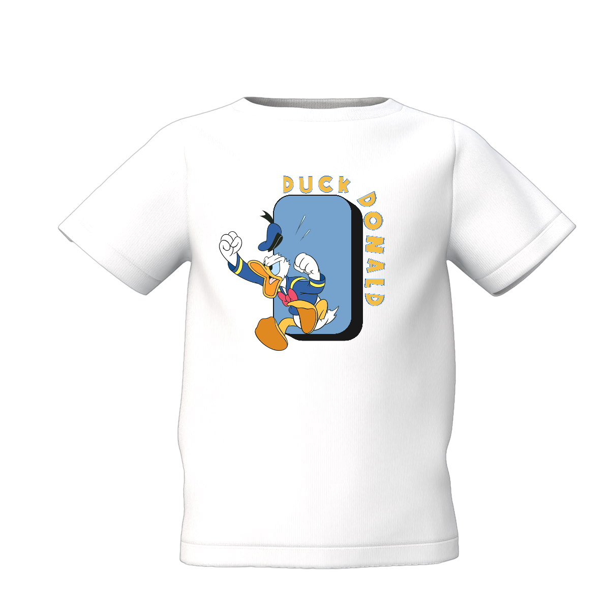 Donald Duck Printed Tee ƒ?? Cute White Kids T-Shirts