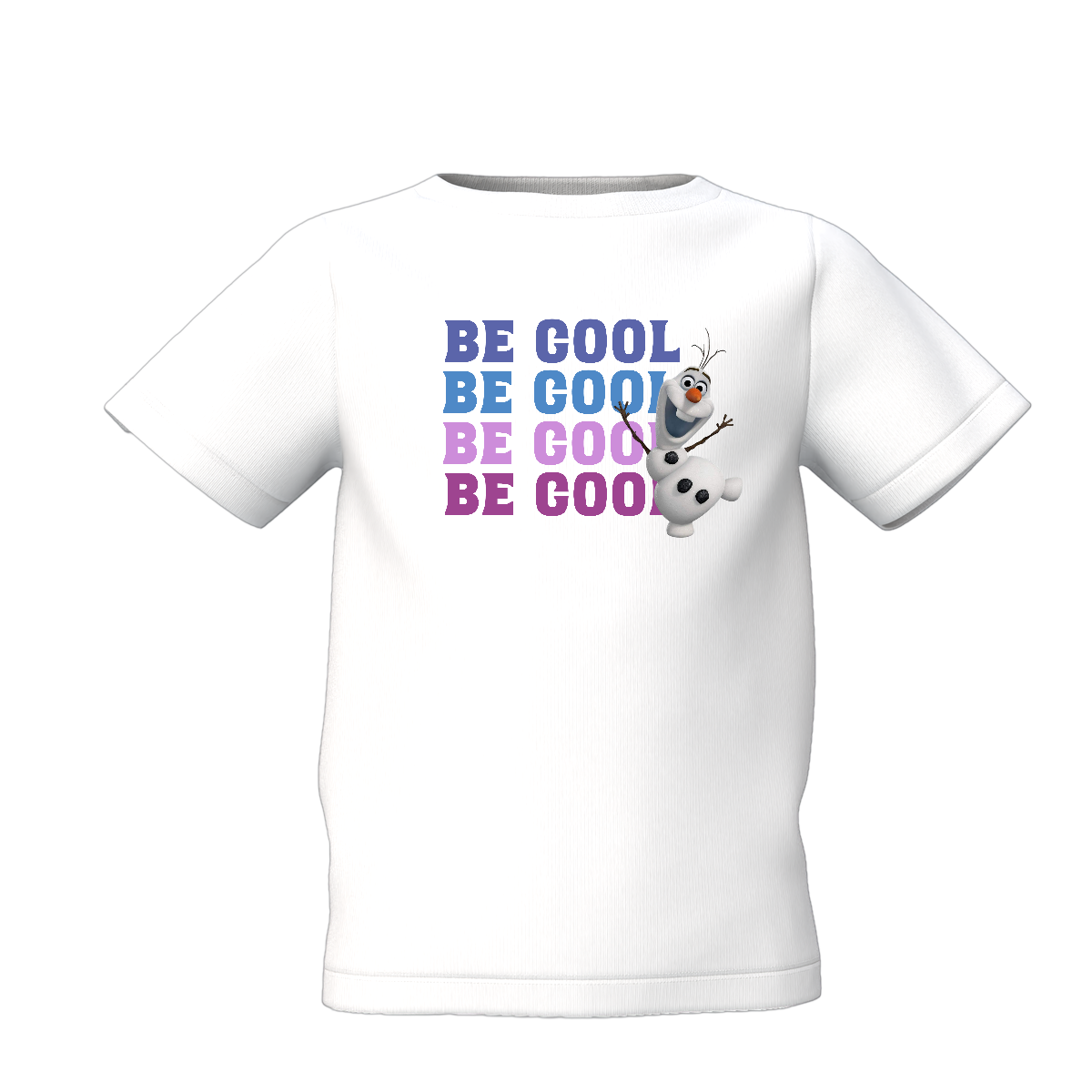 Be Cool Graphic Kid’s White Printed T-Shirt Cute Casual Wear