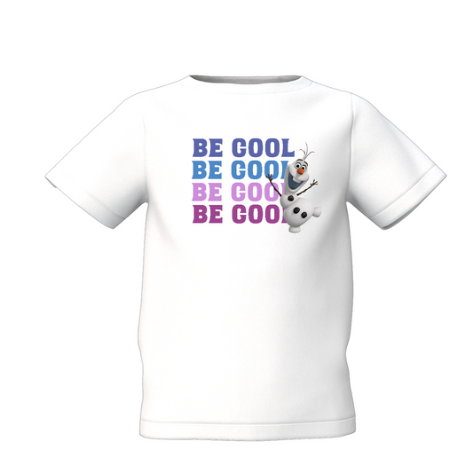 Be Cool Graphic Kid’s White Printed T-Shirt Cute Casual Wear