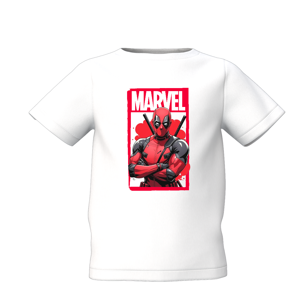 Deadpool Graphic Kid’s White Printed T-Shirt