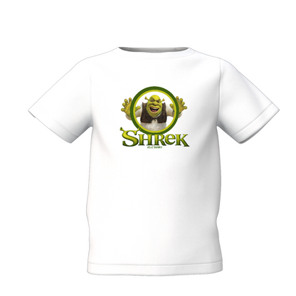 Shrek Cartoon Graphic Kid’s White Stylish Printed T-Shirt