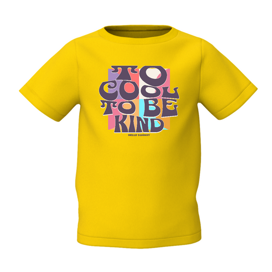 Be Kind Graphic Kid’s Yellow Printed T-Shirt Comfortable Wear