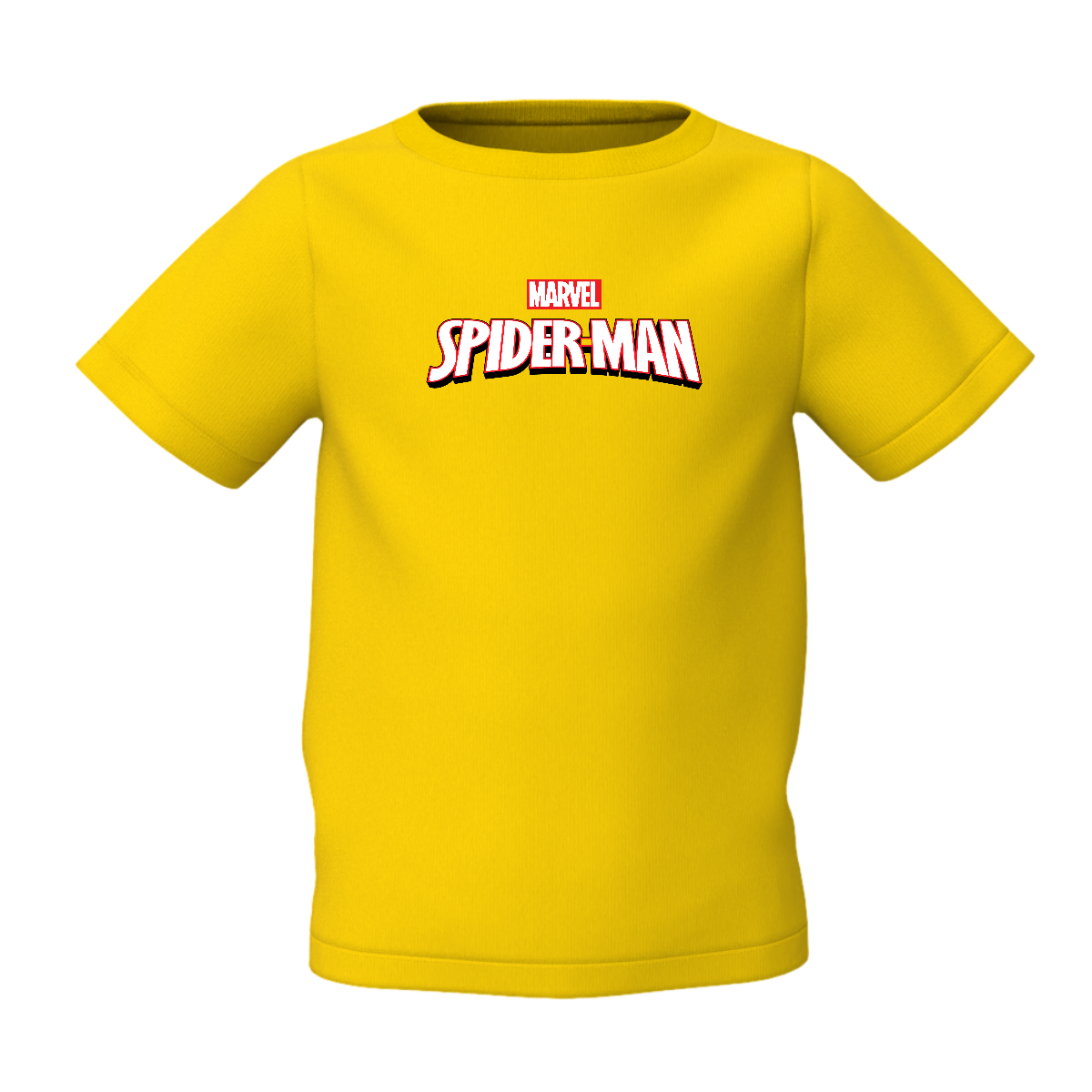 Spider Man Yellow Graphic Kid’s Printed T-Shirt – Fun & Comfortable